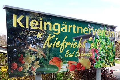 Kleingrtnerverein Kiefricht e. V. - Schild